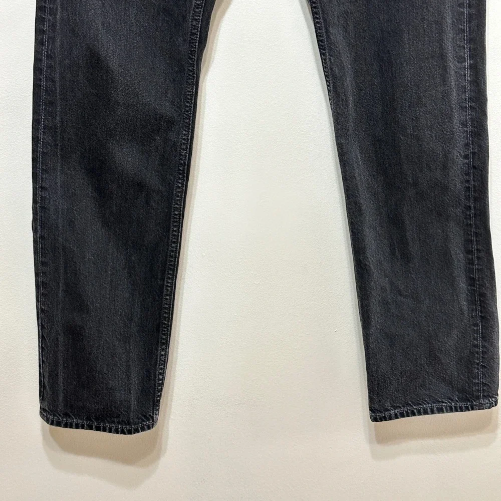 Banana Republic Slim Fit Jeans Mens 32x30 Black Denim Faded Casual Pants Grunge - Picture 3 of 9